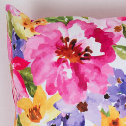 Icon Indoor And Outdoor Floral Print Waterproof Filled Cushion Velvet - thumbnail 4