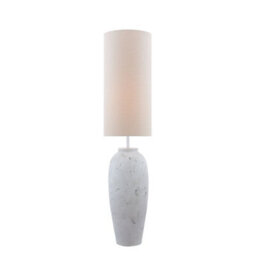 Pagazzi Lighting Pagazzi Lucinda White Concrete Floor Lamp