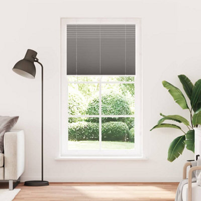 Berkfield Modern Pleated Blind Anthracite 105X200 Cm Fabric Width 104.4 Cm Polyester - image 1