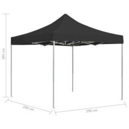 Berkfield Professional Folding Party Tent Aluminium 3X3 M Anthracite - thumbnail 6
