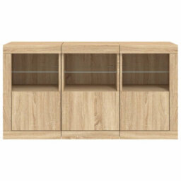 Berkfield Sideboard With Led Lights Sonoma Oak 123X37X67 Cm - thumbnail 6