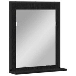 Berkfield Modern 3 Piece Bathroom Cabinet Set Black Oak Engineered Wood - thumbnail 7