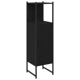 Berkfield Modern 3 Piece Bathroom Cabinet Set Black Oak Engineered Wood - thumbnail 5