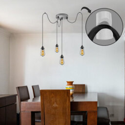 3 Pcs Metal Pendant Light Cable Hooks V Shape Metal Ceiling Or Wall Mounted For Hanging Spider Lighting Fixtures & Plants - thumbnail 8
