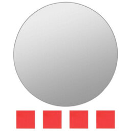 Berkfield 7 Piece Wall Mirror Set Round Glass - thumbnail 6