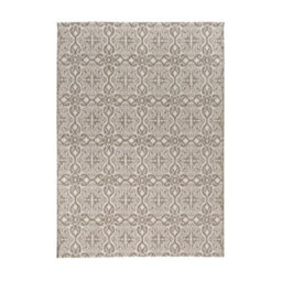 Melrose Eden Victorian Natural Large Indoor Outdoor Area Rug 3mm Pile Height - 160/230Cm - thumbnail 2