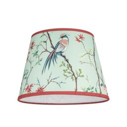 Biyu Mint & Red Bird Tapered Lamp Shade (D)25Cm - thumbnail 2