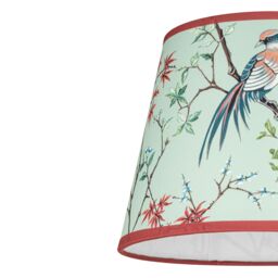 Biyu Mint & Red Bird Tapered Lamp Shade (D)25Cm - thumbnail 4