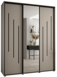 Arte Elegant Dakota Ix Sliding Door Wardrobe 2000mm - Spacious Storage With Mirrored Door, Hanging Rails, And Shelves H2350mm D600mm - thumbnail 1