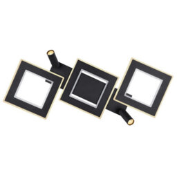 Luminosa Lighting Luminosa Marian 82X56Cm Integrated Led Semi Flush Ceiling Light Matt Black Led Dimmable 2700-6500K Remote Control - thumbnail 4