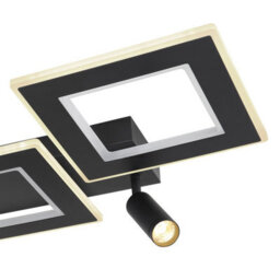 Luminosa Lighting Luminosa Marian 82X56Cm Integrated Led Semi Flush Ceiling Light Matt Black Led Dimmable 2700-6500K Remote Control - thumbnail 5