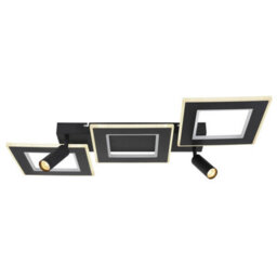 Luminosa Lighting Luminosa Marian 82X56Cm Integrated Led Semi Flush Ceiling Light Matt Black Led Dimmable 2700-6500K Remote Control - thumbnail 3