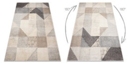 RugsX Carpet Fusion 9777 Cream Beige - Geometric, Modern, Abstract 80X150 Cm - thumbnail 3