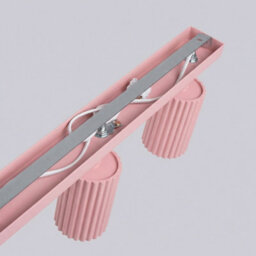 Luminosa Lighting Luminosa Karbon Ceiling Spotlight Bar Pink 4X Gu10 - thumbnail 4