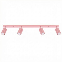 Luminosa Lighting Luminosa Karbon Ceiling Spotlight Bar Pink 4X Gu10 - thumbnail 1