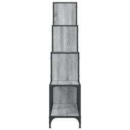 Berkfield Bookcase Grey Sonoma 122X30X132 Cm Engineered Wood And Metal - thumbnail 6