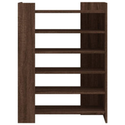 Berkfield Shoe Cabinet Brown Oak 74.5X37.5X100 Cm Engineered Wood - thumbnail 4