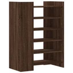 Berkfield Shoe Cabinet Brown Oak 74.5X37.5X100 Cm Engineered Wood - thumbnail 6