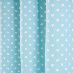 Homescapes Cotton Stars Blue Ready Made Eyelet Curtain Pair, 137 X 228 Cm Drop - thumbnail 4