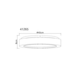 Luminosa Lighting Luminosa Liami Decorative Flush Ceiling Light White Led 3000K - thumbnail 7