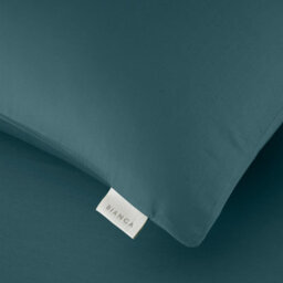 Bianca 400 Thread Count Cotton Sateen Standard Pillowcase Pair Teal Green - thumbnail 3