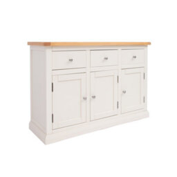 Cabinet Bits Castelli Off White 3 Drawer 3 Door Sideboard Chrome Knob - thumbnail 2