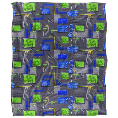 Teenage Mutant Ninja Turtles: Mutant Mayhem Sewer Tech Silky Patterned Supersoft Blanket Multicoloured (152Cm X 127Cm) - image 1