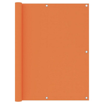 Berkfield Balcony Screen Orange 120X500 Cm Oxford Fabric - image 1