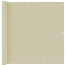 Berkfield Balcony Screen Cream 90X500 Cm Oxford Fabric