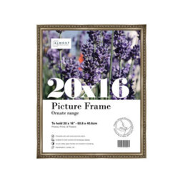 20X16 Gunmetal  Ornate Picture Frame (40.6 X 50.8Cm) Poster, Photo, Artwork, Gallery Wall Or Print - thumbnail 1