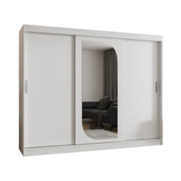 Arte Luminous White Lucy Sliding Door Wardrobe 2500mm X 2000mm X 620mm - A Bright And Sophisticated Storage Solution - thumbnail 1