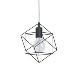 Eglo Straiton Black Steel Modern Geometric 3 Light Pendant - thumbnail 6