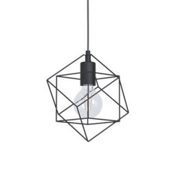Eglo Straiton Black Steel Modern Geometric 3 Light Pendant - thumbnail 3