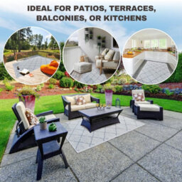 Smart Garden Alfresco Outdoor Garden Rug - Onyx Delphi 210Cm - thumbnail 3