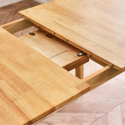 Furniturebox Uk Salcombe Extending Oak Effect Wooden Table & 2 Tenby Benches - thumbnail 6