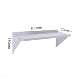eZone Stainless Steel Wall Shelf 900X300mm Commercial Catering Kitchen Storage - thumbnail 2