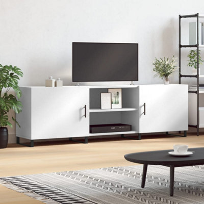 Berkfield Tv Cabinet White 150X30X50 Cm Engineered Wood - image 1