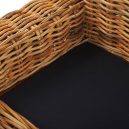 Beliani Garden Sofa 3 Seater Forli Rattan Natural - thumbnail 8