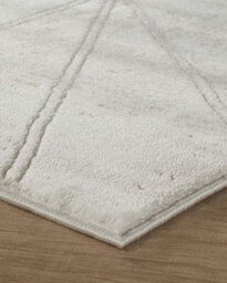 Novu Modern Abstract Geometric Living Room Area Rug Metallic- Mirage Beige 200Cm X 290Cm - thumbnail 4