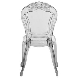 Wyld and Coco Acryluxe Vintage Modern Transparent Black Dining Chairs Set Of 2 - Polycarbonate, Glossy Finish - thumbnail 7