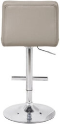 Lamboro Allegro Single Kitchen Bar Stool, Chrome Footrest, Height Adjustable Swivel Gas Lift, Breakfast Bar & Home Barstool, Slate Grey - thumbnail 5