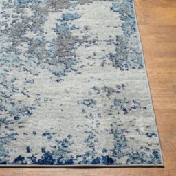 Livabliss Sunderland-Abstract Blue Grey Modern Marble Living Dining Bedroom Rug 80 X 150 Cm Easy Care, Non Shedding - thumbnail 5