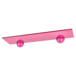 Urbn-Living Pink - Wall-Mounted Glass Floating Shelves With Clip Fixing - 60X15Cm - thumbnail 6