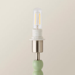 Valuelights Bobble Sage Green Rechargeable Wooden Table Lamp Base Only - thumbnail 4