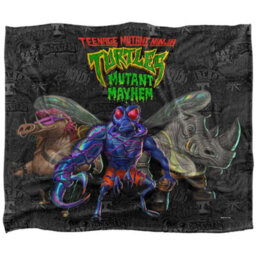 Teenage Mutant Ninja Turtles: Mutant Mayhem Baddies And Patches Silky Supersoft Blanket Multicoloured (152Cm X 127Cm) - thumbnail 1