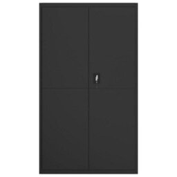 Berkfield File Cabinet Black 105X40X180 Cm Steel - thumbnail 3
