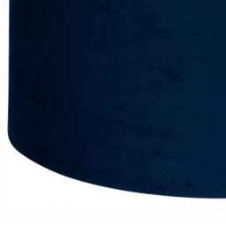 First Choice Lighting Voyage - Dark Oak Table Lamp Or Bedside Light With Blue Velvet Shade - thumbnail 3