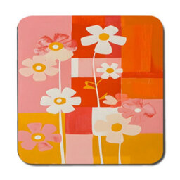 Benjamin Tate Design Designer Artwork Placemat And Coaster Set With Wood Backing, 12 Pieces, Exclusive Collection - thumbnail 3