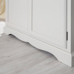 Statement Furniture Romance Double Wardrobe French Style With Crystal Handles - Antique White - thumbnail 3