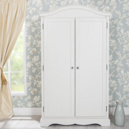Statement Furniture Romance Double Wardrobe French Style With Crystal Handles - Antique White - thumbnail 2